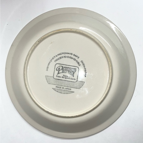 Vintage Mount Clemens Ceramic Cherry 10.5" Pie Dish w/ recipe made in Japan - Picture 2 of 2